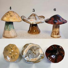 Load image into Gallery viewer, Hand Made Stoneware Clay Ceramic Mushroom Shroom Fairy Garden Cottagecore Assorted Styles sizes