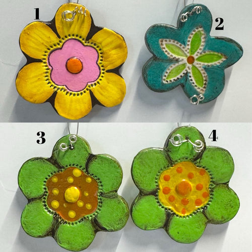 Hand Made Ceramic Flower Wall Art Wall Hanging Decor