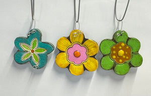 Hand Made Ceramic Flower Wall Art Wall Hanging Decor