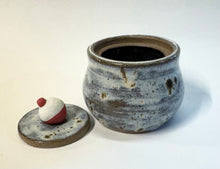 Load image into Gallery viewer, Wheel Thrown Ceramic Small Trinket Jar Ring Box Jewelry Jar Dresser Jar Walleye Sculpted Bobber