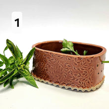 Load image into Gallery viewer, Hand Made Ceramic Stoneware Pottery Herb Stripper Bowl Assorted Colors