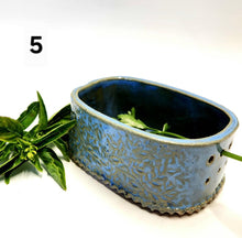 Load image into Gallery viewer, Hand Made Ceramic Stoneware Pottery Herb Stripper Bowl Assorted Colors