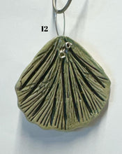 Load image into Gallery viewer, 3 Hand Made Ceramic Leaves Curled Copper Wire Wall Hanging Ornament Ginkgo &amp; others