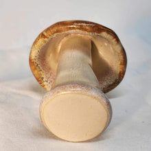 Load image into Gallery viewer, Hand Made Ceramic Stoneware Mushroom Mushrooms Fungi Cottage Core Fairy Garden Rust Yellow Cream