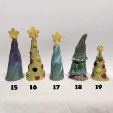 Load image into Gallery viewer, Ceramic Stoneware Hand Made Mini Miniature Christmas Tree Doll House Holiday Decorating