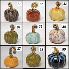 Load image into Gallery viewer, Hand Made Medium Ceramic Pottery Pumpkin Fall Decor Decoration Various Colors to Choose From