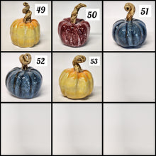 Load image into Gallery viewer, Hand Made Medium Ceramic Pottery Pumpkin Fall Decor Decoration Various Colors to Choose From