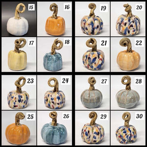 Hand Made Medium Ceramic Pottery Pumpkin Fall Decor Decoration Various Colors to Choose From