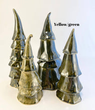 Load image into Gallery viewer, Stoneware Pottery Christmas Tree Hand Built Each one Unique 3 sizes
