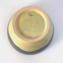 Load image into Gallery viewer, Wheel Thrown Pottery Stoneware Cereal Serving Mixing Bowl Blue Yellow OOAK