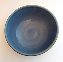 Load image into Gallery viewer, Wheel Thrown Pottery Stoneware Cereal Serving Mixing Bowl Blue Olive Green