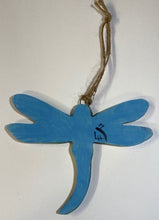 Load image into Gallery viewer, Hand Made Stoneware Pottery Dragonfly Small Wall Hanger Ceramic