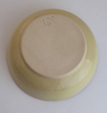 Load image into Gallery viewer, Wheel Thrown Stoneware Garlic Grater Bowl Dish Coral Yellow Botanical Hand Made