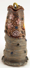 Load image into Gallery viewer, Wheel Thrown Altered Stoneware Pottery Pitcher Whimsical Wonky Butterflies Flowers Snail OOAK Hand Painted Carved