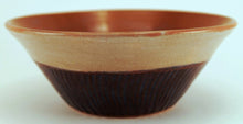 Load image into Gallery viewer, Wheel Thrown Pottery Bowl Blue Gray Sienna Cereal Soup Sm Serving OOAK Hand Made